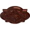 Ekena Millwork Bonetti Ceiling Medallion (Fits Canopies up to 5 1/8"), Hand-Painted Antique Copper, 20"OD x 1 3/4"P CM20BOACS - alternate 3